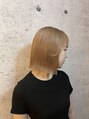 ブロッサム 池袋店(Blossom)&nbsp;ハイトーンカラーと相性抜群な切りっぱなしスタイル！