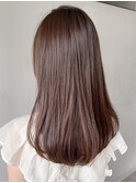 こなれヘアミニウルフくびれヘアチェリーブラウン#306f0424