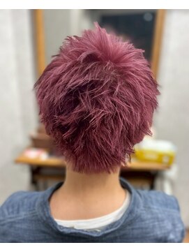 ビス フルール 日暮里店(Vis fleur) ベリーショートスタイル/ピンクラベンダーカラー