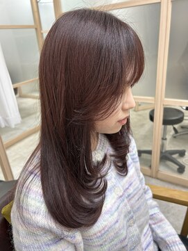 エレノア 自由が丘店(Eleanor) ロングレイヤー　×  ラベンダーピンク