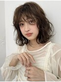 ◎くびれアプリコットオレンジ夏のヘアアレンジハイライトカラー