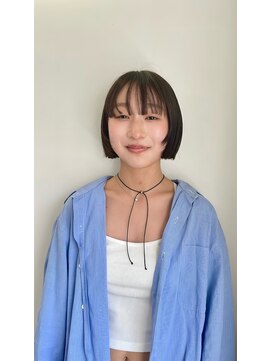 エンドリンク(endlink) ミニウルフチェリーブラウンボブショートミルクティーベージュ