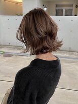 クラン 岡本(Chlan)&nbsp;切りっぱなしワンレンボブ　アッシュベージュ