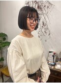 ぱつっとボブ×地毛風カラー〇mai