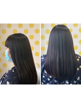 年齢に負けない美しさを！白髪カバーとURUGAMI髪質改善でうるツヤ髪を実現☆