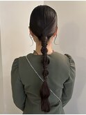 編みおろしアレンジ