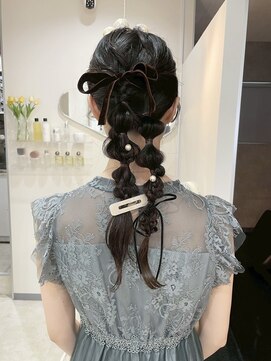 ヘアセット/ヘアアレンジ/ロングヘア/韓国/船橋/京成船橋