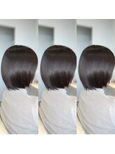 【髪を傷ませない技術.1】髪の水分量を上げ、栄養分を定着◎トリートメントアイロン＋ノンテンション技術♪