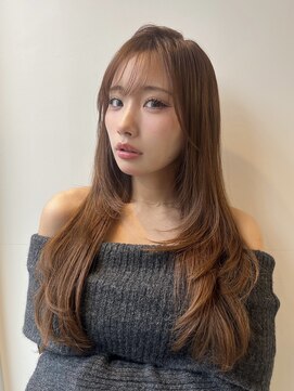 ワンカールでつくるロングレイヤースタイル