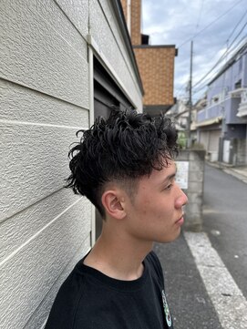 スウェル 船橋店(Swell) MEN’S HAIR/サーフカール/刈り上げセンターパート/船橋