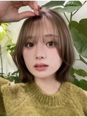 ぱつっとボブのくびれ巻きアレンジ