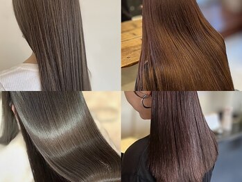 リトン(reton)の写真/[髪質改善トリートメントx縮毛矯正]ダメージレスで今まではとは違う自然で柔らかな質感のストレートに◎
