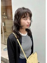 メルト 西梅田店(melt) 顔まわりは1カールでつくるウルフパーマ♪