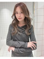 ロンドルーチェ 心斎橋(Lond luce)&nbsp;ワンホンレイヤー×ダークブルー［髪質改善/縮毛矯正］