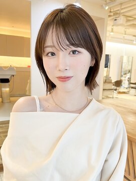 ビーチ(BEACH) ★前髪あり韓国レイヤーミントブラウンくびれヘアダークパープル