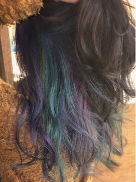 ビヨンドイー(beyond E) インナーカラーデザインユニコーンカラー