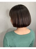 丸みのあるボブ
