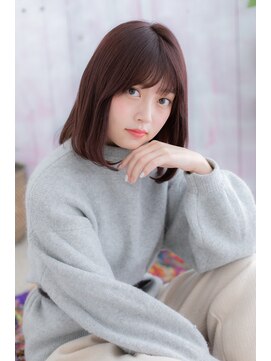 ヘアアンドビューティー ミック(Hair & Beauty miq) 大人かわいい暖色系カラー☆ツヤ感ナチュラルボブディb