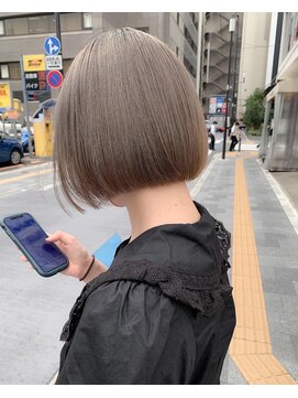 ヴェルダ 池袋店(verda) ブリーチなしダブルカラースモーキーグレージュ*fukuda