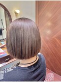 白髪馴染ませボブスタイル　ヘルシースタイル/40代