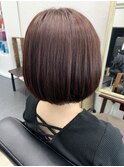 可愛いピンク系ボブ