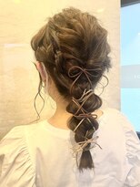 六本木美容室 西麻布店 ヘアセット◎紐アレンジ