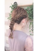 ミディアム編み下ろし【ヘアアレンジ/立川/立川/袴着付け】