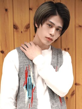 ブゾン(buZon) 【buZon ブゾン】マッシュパーマ×ハイライトアッシュブラック