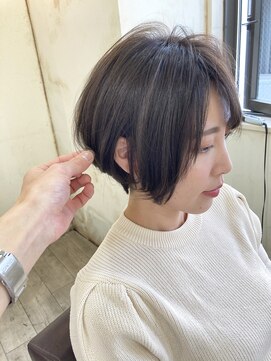 ジュール(Jule) 【Jule】お客様スナップ◇ひし形ショートボブ◇神戸　30代