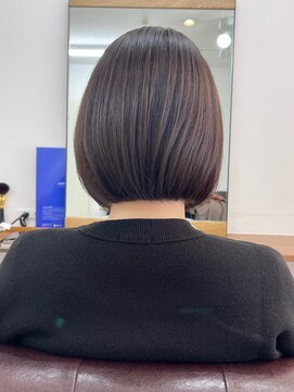 ランプ(Lamp) 【白髪染め可】ボブショート ビフォアー＆アフター/白髪ぼかし