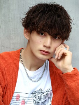 オーシャントーキョーハラジュク(OCEAN TOKYO harajuku) ツイストスパイラルパーマツーブロックメンズパーママッシュ