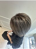 (銀座) 白髪をぼかすブリーチカラー