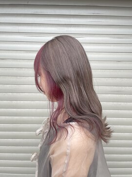 ロイジー(roijir) 表参道 roijir × デザインカラー × インナーカラー × ピンク