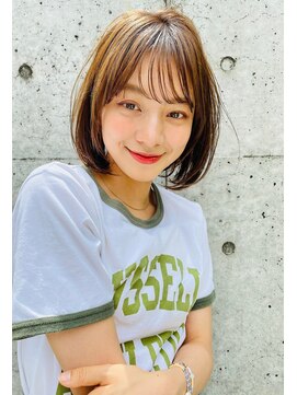 エイミー(Aimee) Aimee 町田　オリーブベージュ×似合わせボブ