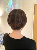 30代40代大人かっこいいグレージュハイライト×ショート