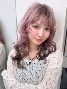 モナバイルーブル(MONA by Louvre) ゆるふわラベンダーピンク×エンドカラー