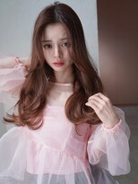 アンジェリカ JR奈良駅前店(ANGELICA) ANGELICA オレンジブラウン 韓国風ゆる巻き 大人かわいい