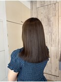 【透明感カラー】ナチュラルで赤みを抑えたオリーブカラー