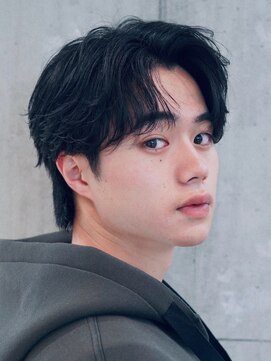 フィフス(fifth) 韓国風毛流れセンターパートニュアンスパーマ黒髪fifth30代原宿