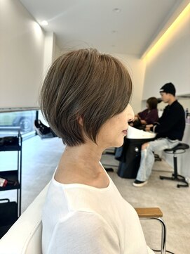 ジュベ 別府店(juve.) 別府ショートボブ顔まわりレイヤーカット髪質改善カラー30代