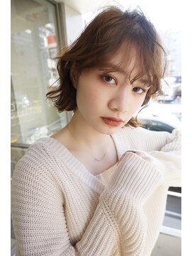 エン(enn.) レイヤーボブ/くびれボブ/ショコラベージュ/20代/30代