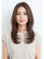 ライフイズモーメント 浜松富塚店(Life is...Moment)&nbsp;ラベンダーブラウン×揺れるレイヤーカット