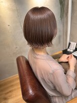 ヘアサロン レゴリス(hair salon REGOLITH)&nbsp;コンパクトボブ×ピンクベージュベージュ♪