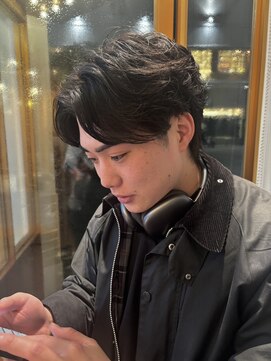 ラランジェ 広島本通り店(LARANJE) 大人っぽい色気のセンターパート×ニュアンスパーマ