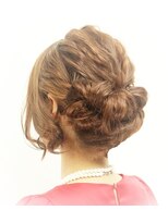 ヘアメイク ベル(hair make Belle)&nbsp;お呼ばれ波ウェーブアップスタイル