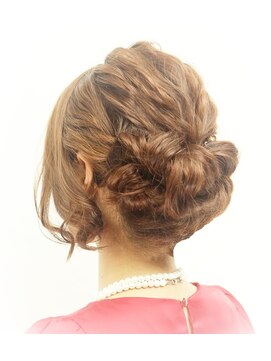 ヘアメイク ベル(hair make Belle) お呼ばれ波ウェーブアップスタイル