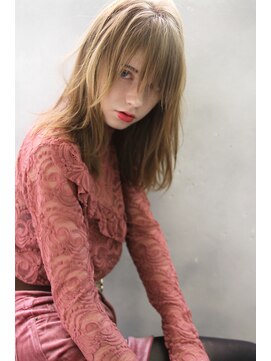 ブラン 天王寺(Blanc) 【Blanc/天王寺】ダメージレスに３Dカラー_ラフニュアンスミディ