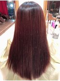 高難易度縮毛矯正＝手で乾かしただけです。本当です。