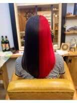 トルチェ(toRtue)&nbsp;ツートンカラー　ブルーブラック　ビビットレッド