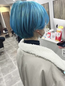 シャムオーツー 国分寺(CHAM:O2) ブルーカラー/ショート/ハンサムショート/丸みショート